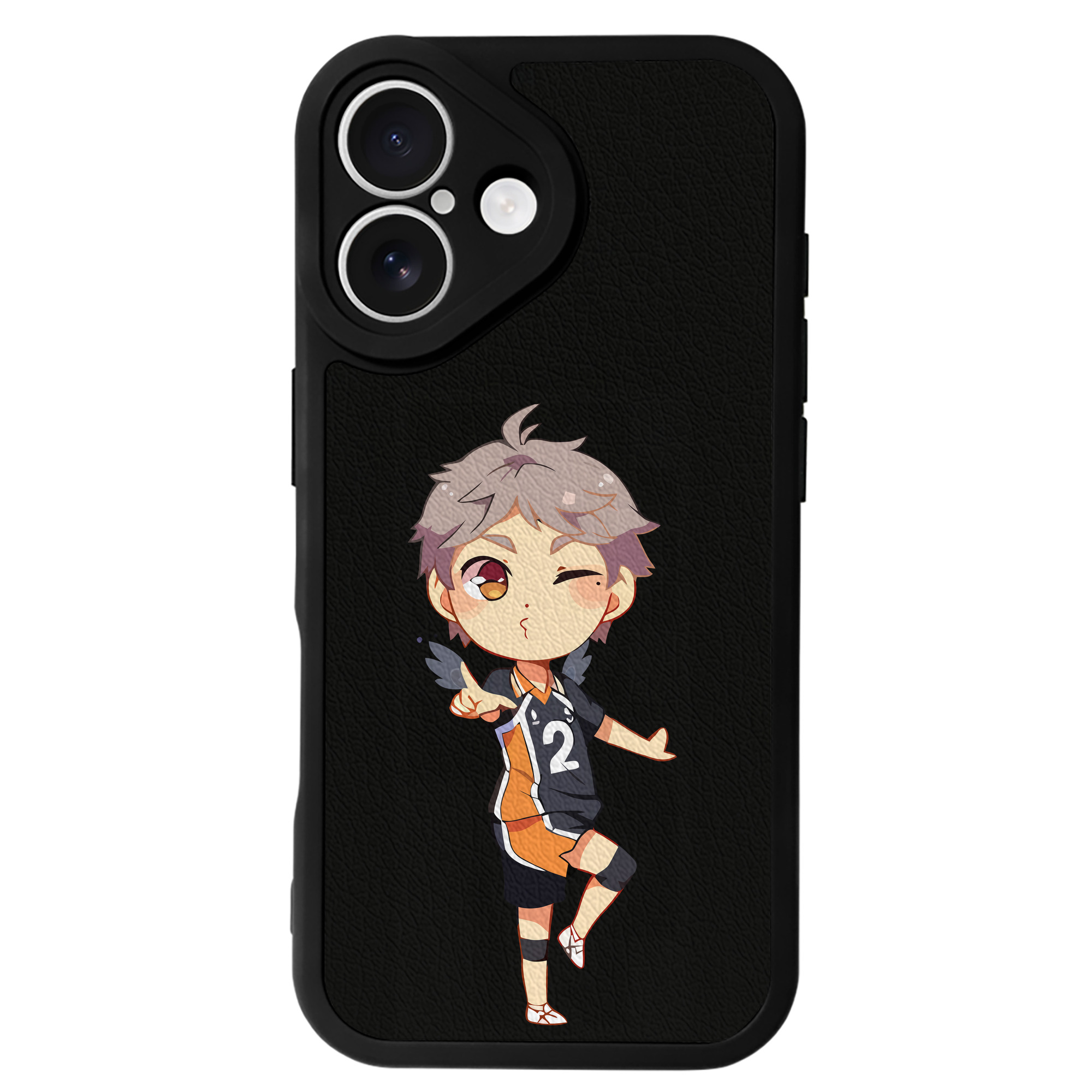 （画像用） ハイキュー!! Haikyu!! 【iPhone 16シリーズ対応】シリコンスマホケース（レザー調） 材質：シリコン